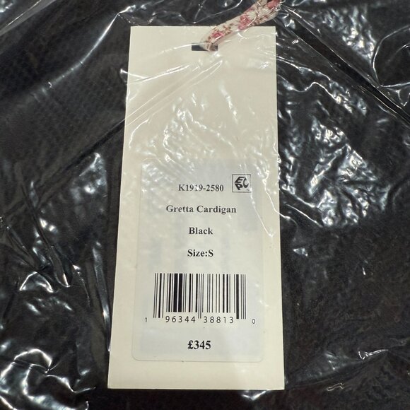 LoveShackFancy | Gretta Knit Bow Cardigan Black | NWT - Picture 7 of 15